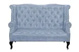 Кожаный дизайнерский диван лофт Royal Sofa Grey №0 в Москве