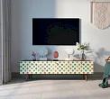 Комод "Бербер (Berber)" с ящиками низкий под TV принт 24 арт BB19/Print_24 №0
