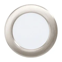 заказать 99137 Светодиодный встраиваемый светильник FUEVA 5, 5,5W (LED), ?117, ET26, 650lm, 3000K, сталь, никель ма в интернет-магазине