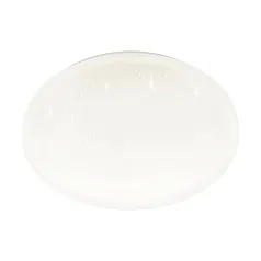 стильные 900619 Настенно-потолочный светильник FRANIA-S, LED 18W, 1850lm, IP44, H55, ?310, сталь, белый/пластик с эффектом кристаллов, белый