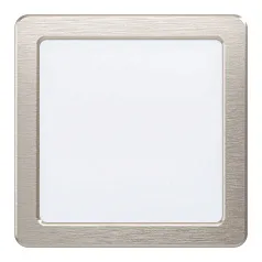 красивые 99184 Светодиодный встраиваемый светильник FUEVA 5, 11W (LED), 166х166, ET26, 1350lm, 4000K, сталь, никель