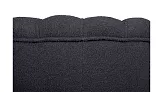 Низкое кресло ракушка Pearl Black Boucle на черных ножках №4