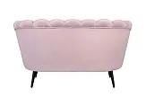 Диван ракушка Pearl Double Pink на черных ножках №3 в Москве