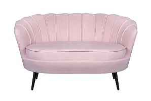 заказать Диван ракушка Pearl Double Pink на черных ножках