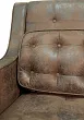 Дизайнерский двухместный диван Hublon коричневый №2