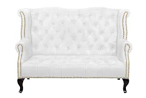 стильный Кожаный дизайнерский диван лофт Royal Sofa White на заказ