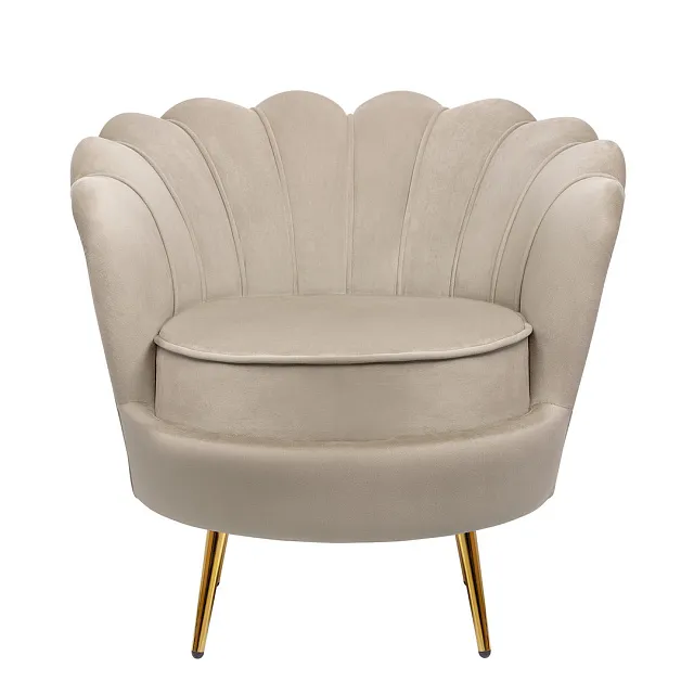 Низкое кресло ракушка Pearl Taupe