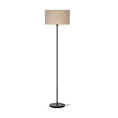 купить красивые 900862 Торшер с ножным выключателем FENIGLIA, 1X40W (E27), H1510, сталь, черный / текстиль, лен, беж