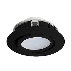 купить красивые 900748 Встраиваемый светильник диммируемый PINEDA, 5,5W (LED), 3000K, ?84, пластик, черный