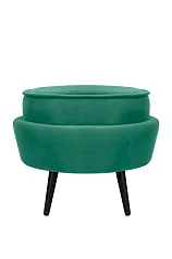 фото Пуф Pearl Adorn Green V2 на черных ножках