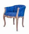 Низкое кресло ретро Kandy Blue №3