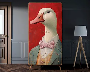 Шкаф в скандинавском стиле "Эллипс (Ellipse)" с ящиками арт EL15/Art11 на заказ