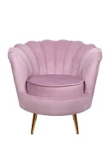 Кресло ракушка Pearl Pink в интерьере