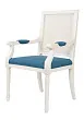 Мягкий стул с подлокотниками Wilton White №3
