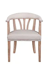 Мягкий стул с подлокотниками Tanner Beige на заказ