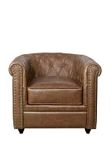 купить стильное Кожаное кресло Karo Brown leather