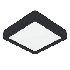 заказать 900643 Накладной светильник  FUEVA 5, 11W (LED), 3000K, IP44, L160, B160, H28, сталь, черный / пластик, белый