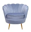 Низкое кресло ракушка Pearl Sky №0
