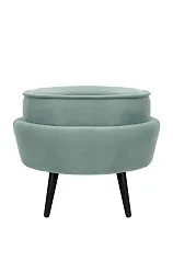 купить Пуф Pearl Adorn Green на черных ножках в интернет-магазине в Москве
