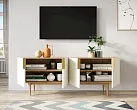 Комод под TV с четыремя дверками "Лайн (Line)" LN06/GR1/beige №1
