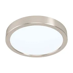 фото 99229 Светодиодный накладной светильник FUEVA 5, 17W (LED), ?210, H28, 2100lm, 4000K, сталь, никель