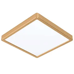 заказать 900184 Светодиод Настенно-потолочный светильник FUEVA 5,20,5W(LED), 285x285, 2400lm, 3000K, сталь, латунь