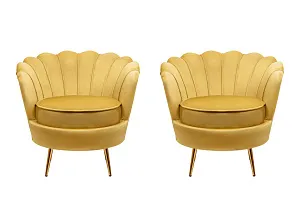 купить стильное Комплект кресел ракушка Pearl Yellow