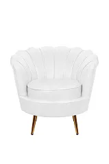 Низкое кресло ракушка Pearl White