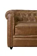 Кожаный диван лофт Karo Brown leather 3S №5