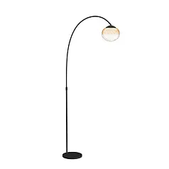 390486 Светодиодный торшер с регулировкой цветовой температуры PANTOJA, 1X5,8W(LED) ,2200-6500K, 1100lm, сталь, черный, янтарный в интернет-магазине