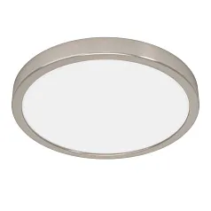 900585 Накладной светильник диммируемый FUEVA 5, 20,5W (LED), 3000K, ?285, сталь, матовый никель / пластик, белый на заказ