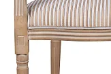 Мягкий стул с подлокотниками Volker Arm Orange Pinstripe №5