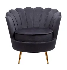 купить Низкое кресло ракушка Pearl Black в интернет-магазине