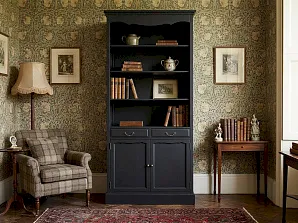 купить Книжный шкаф "Леонтина (Leontina)" в черном цвете арт ST9330BLK