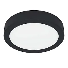 купить красивые 900581 Накладной светильник диммируемый FUEVA 5, 11W (LED), 3000K, ?160, сталь, черный / пластик, белый
