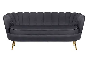 заказать Трехместный диван ракушка для гостиниц Pearl Triple Black в интернет-магазине
