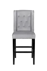 купить Дизайнерский барный стул Skipton Grey Velvet в интернет-магазине