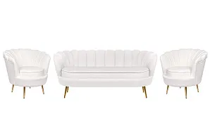 купить красивый Комплект кресел и дивана ракушка Pearl Triple Beige