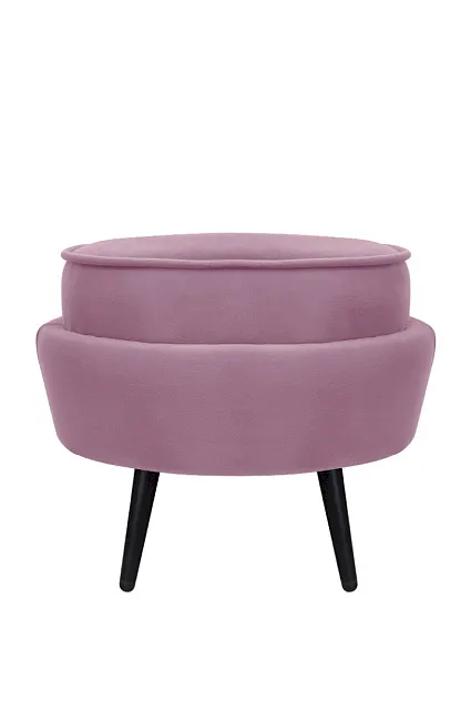 Пуф Pearl Adorn Pink на черных ножках в Москве