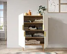 Большой комод с четырьмя дверками "Лайн (Line)" LN03/GR1/beige №1