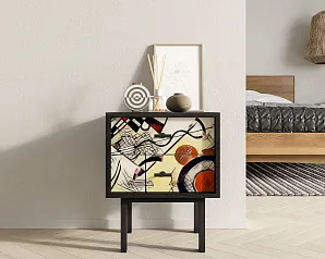 фото Тумбочка с двумя ящиками "Эмерсон (Emerson)" by Kandinsky арт EM16/Print_01