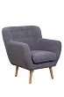 Низкое кресло Fuller Grey Boucle №1