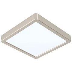 купить красивые 99241 Светодиодный накладной светильник FUEVA 5, 16,5W (LED), 210х210, H28, 1800lm, 3000K, сталь, нике в интернет-магазине