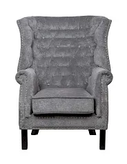 стильное Классическое кресло каминное Teas Grey