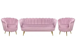 купить стильный Комплект кресел и дивана ракушка Pearl Triple Pink в интернет-магазине