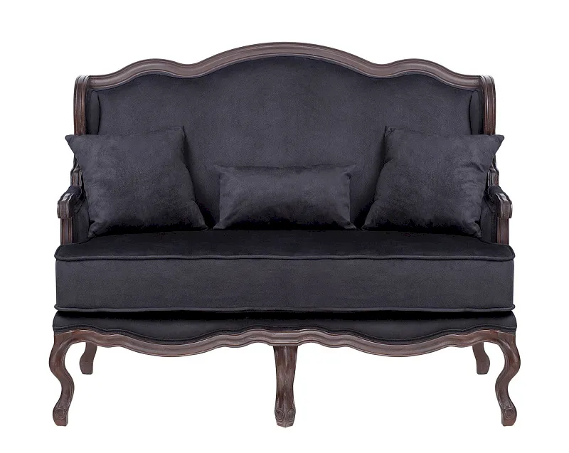 Двухместный дизайнерский диван Brody Double Black