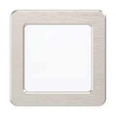 фото 99183 Светодиодный встраиваемый светильник FUEVA 5, 5,5W (LED), 117х117, ET26, 700lm, 4000K, сталь, никель в интерьере