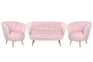 купить Комплект кресел и дивана ракушка Pearl Double Pink V2 в интернет-магазине