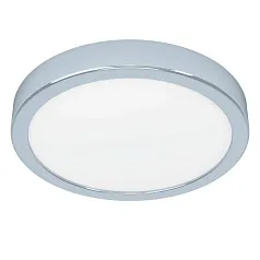 купить стильные 900641 Накладной светильник FUEVA 5, 17W (LED), 3000K, IP44, ?210, сталь, хром / пластик, белый в интернет-магазине