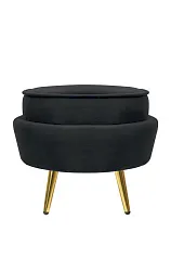 купить стильные Пуф Pearl Adorn Black в интернет-магазине